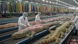 Inside the Lizard Leather Factory 🦎 | The Secret Behind Luxury Wallets