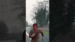#Rocky Balboa #fyp #funny #running #snow #world  Rocky Baba 🦅