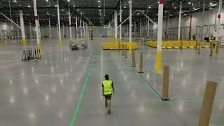 Amazon Warehouse shoot! DJI Mavic 3 Pro, mini 3 pro, and Avata. Orbits Flythrough and interior video