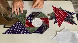 Estrela de 8 pontas em Patchwork, venha aprender com o passo a passo