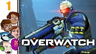 Let's Play Overwatch Part 1 - New Players Shockingly Lose at Game
