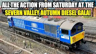 SEVERN VALLEY DIESEL GALA! ACTION from Saturday at KIDDERMINSTER with a GREAT LINE UP of loco power!