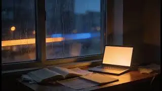 Rainfall at the Night Desk | Immersive 4K Audio for Focus & Sleep