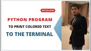 Python Program to Print Colored Text to the Terminal