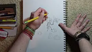 I drew banana man (and some other pumpkins)