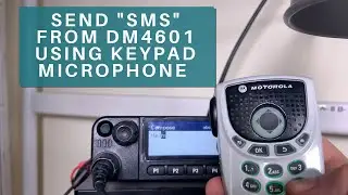 Motorola IMPRES backlit keypad microphone  RMN5127C - composing message on DM4601