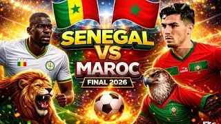 Match Complet Maroc vs Senegal en finale de la CAN ( Coupe d'Afrique des Nations) Incroyable match 