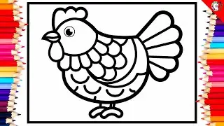 Adorable Chicken Coloring Pages | DIY Fun for Kids & Adults!