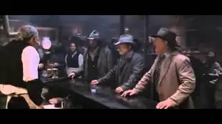 Los vaqueros Duval y Costner pidiendo un trago en la cantina - Open Range - Subtitulado