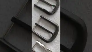 Stainless Steel Pin Buckle in Silver, Shiny Black & Matte Black #carosung #buckle