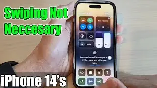 iPhone 14/14 Pro Max: как открыть Центр управления/Центр уведомлений, не проводя пальцем вниз
