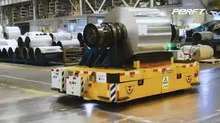 Trackless Electricflat Coil Car Transfer Cart Bogie on Cement Or Rail BWP 45T