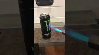 Gas torch vs beer can.
