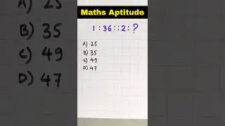 Maths Aptitude 🔥✅ | easy maths tricks #shorts maths reasoning