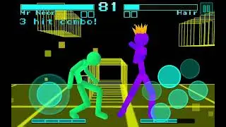 Stickman Fighting:Neon Warriors, Difficulty:Hell &brvbar; Mr Neon