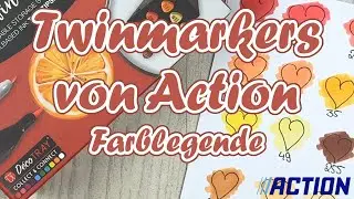 Twinmarkers || Alkohol Marker || 5 Packungen mit je 12 Stiften || Farblegende || Test von den Farben