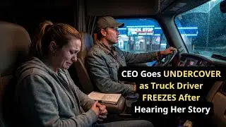 CEO Goes UNDERCOVER as Truck Driver &mdash; FREEZES After Hearing Her Story