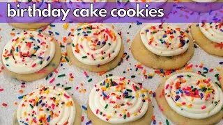 Birthday Cake Cookies from scratch! | Tastes just like delicious Cake Batter!