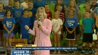 Low-spending school districts concerned with Walker veto
