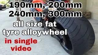 Broad Tyre Alloy Wheel, Fit Hayabusa Fat Tyre in Your Royal Enfield Modified or any bike