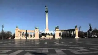 BUDAPEST, HUNGARY, HEROES SQUARE