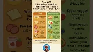 🍽️ 5 Breakfast Mistakes That Kill Focus &mdash; And 5 Smart Starts for Seniors Over 60 #breakfast