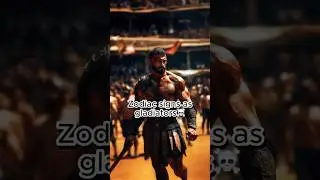 Zodiac Signs as Gladiators #gladiator #zodiac #signs #warriors #brave #youtubeshorts