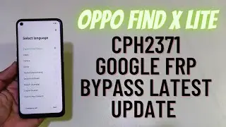 Oppo Find X Lite Frp Bypass Without Pc | Cph2371 Unlock Google Frp
