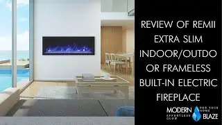 Review of Remii Extra Slim Indoor/Outdoor Frameless Built-in Electric Fireplace