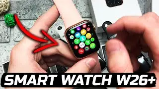Умные смарт часы Smart Watch W26 plus c активным колесиком / Хороший АНАЛОГ (Luxe)