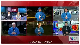 🔴  Univision 23 Miami  11:00 pm: Huracán Helene a punto de tocar tierra