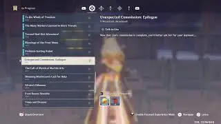 GI (PS5) - WQs (Mondstadt): Witch's Homework: Solution - Unexpected Commission + Epilogue