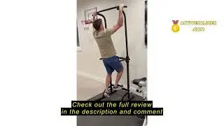 Review soges Power Tower Pull Up Bar Station, Free Standing Pull Up Rack Dip Station for Home Gym, H