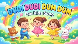 Dudi Dudi Dum Dum & More kids rhymes| Dudi Dudi Dum Dum 🎵👶🎈| Gigglesly