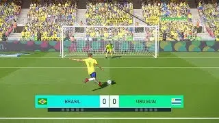 FINAL DA COPA DO MUNDO BRASIL VS URUGUAI EMOCIONANTE - PES 2018 - RUMO AO ESTRELATO #78