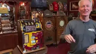 Fully Restored 1932 MILLS 25 Cent Lion's Head Slot Machine SOLD FOR $4,495