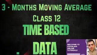Time - Based Data | Class 12 Applied Maths | 3 - month moving average | CBSE Sample Paper 2025-26