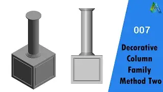Family Tutorial | 007 | Metric Generic Model | Decorative Column Family | Method Two