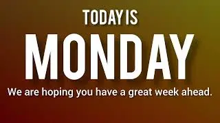 MMTV Today is Monday MMTV Promo