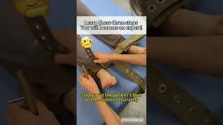 Do you know learning to operate the magnetic restraint belt is so simple?#restraints#patient#bandage