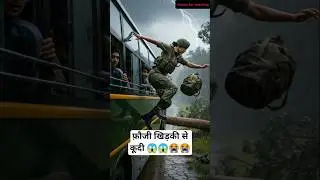Indian Fauji Girl Saved Everyone passenger😭 #manifestedit #ai #soldier