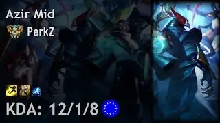 Azir Mid vs Syndra - PerkZ - EUW Challenger Patch 6.23