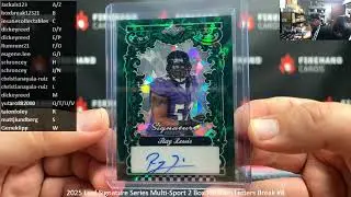 8/16/2025 2025 Leaf Signature Series Multi-Sport 2 Box Random Letters Break #8