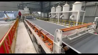 12+1 Vacuum Dewatering Flow-On Process Fiber Cement Board Production Line On-Site by Amulite