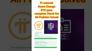 pi network New Update Pi Different name change solution|pi KYC pass pi check list complete