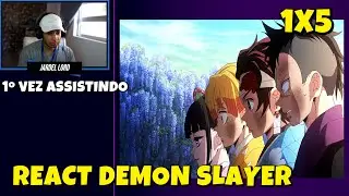Demon Slayer 1x5 REACT | PRIMEIRA VEZ ASSISTINDO