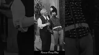 Sword Surprise: Chaplin's Cheeky Curtain Encounter! #charliechaplin