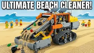 Lego Technic: Machine Cleans Sandy Beach Automatically 🚛🏖️ | Dream Lego