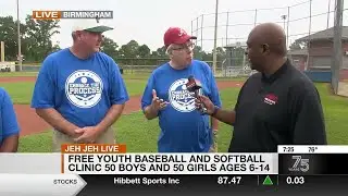 Jeh Jeh Live: Free youth baseball and softball clinic, 50 Boys and 50 Girls, ages 6-14