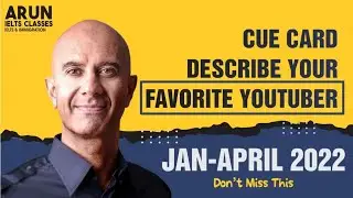 Describe your favorite Youtuber Cue Card 2022 | January to April Cue Cards 2022